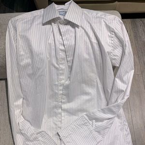 Charles Tyrwhitt, 16/34, Wrinkle Free, Fitted, French Cuff, Dress Shirt